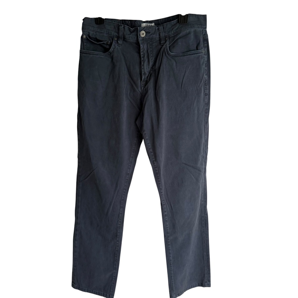 JOSEPH ABBOUD Classic‎ Fit Blue Mens Cotton Blend Chinos, 33x30